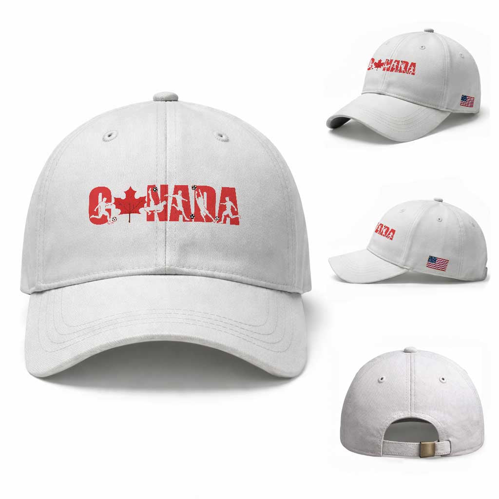 Canada National Soccer Lover Baseball Cap Proud Canadian Fan Gift