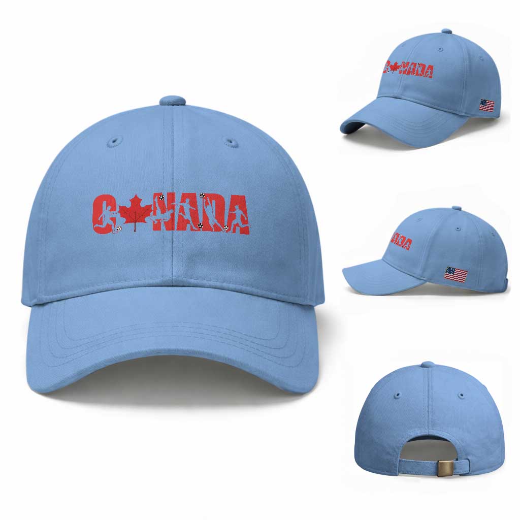 Canada National Soccer Lover Baseball Cap Proud Canadian Fan Gift