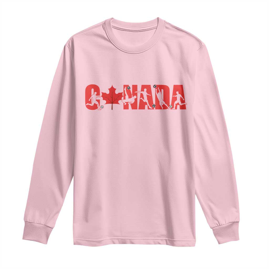 Canada National Soccer Lover Long Sleeve Shirt Proud Canadian Fan Gift