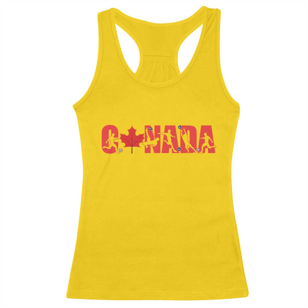 Canada National Soccer Lover Racerback Tank Top Proud Canadian Fan Gift