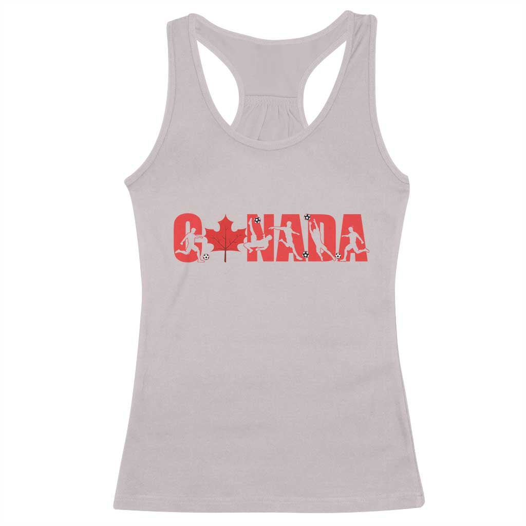 Canada National Soccer Lover Racerback Tank Top Proud Canadian Fan Gift