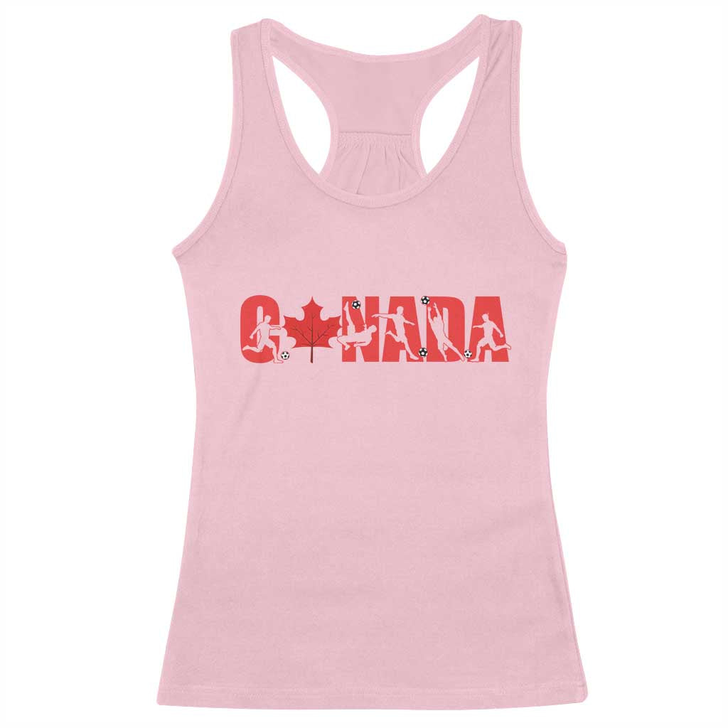 Canada National Soccer Lover Racerback Tank Top Proud Canadian Fan Gift