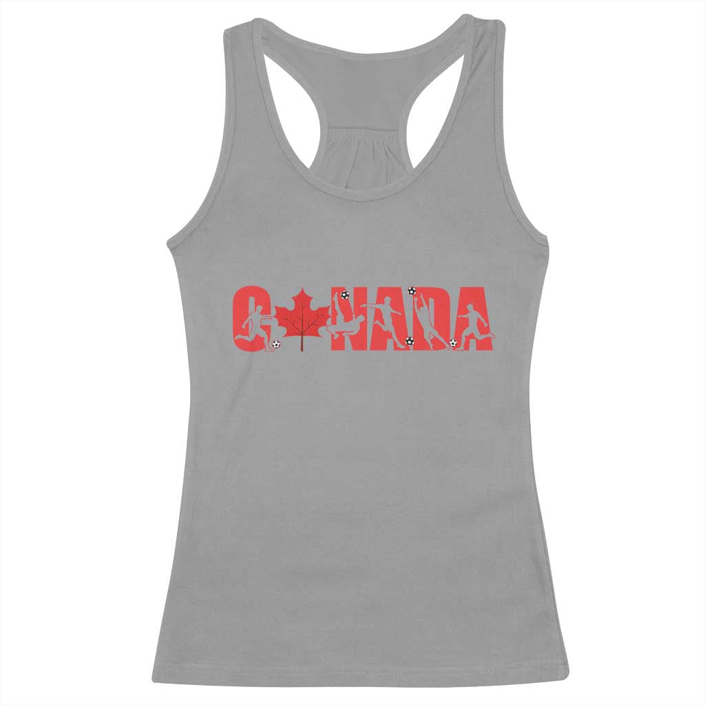 Canada National Soccer Lover Racerback Tank Top Proud Canadian Fan Gift
