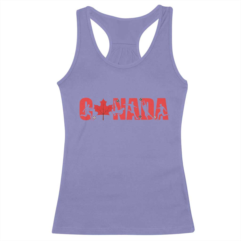 Canada National Soccer Lover Racerback Tank Top Proud Canadian Fan Gift