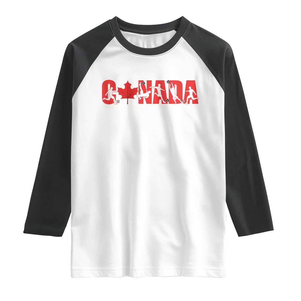 Canada National Soccer Lover Raglan Shirt Proud Canadian Fan Gift