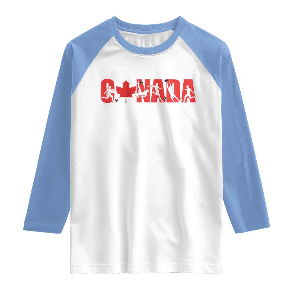 Canada National Soccer Lover Raglan Shirt Proud Canadian Fan Gift