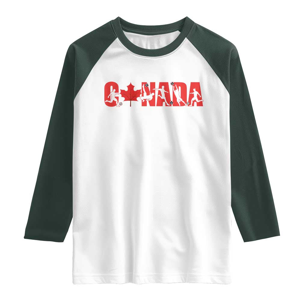 Canada National Soccer Lover Raglan Shirt Proud Canadian Fan Gift
