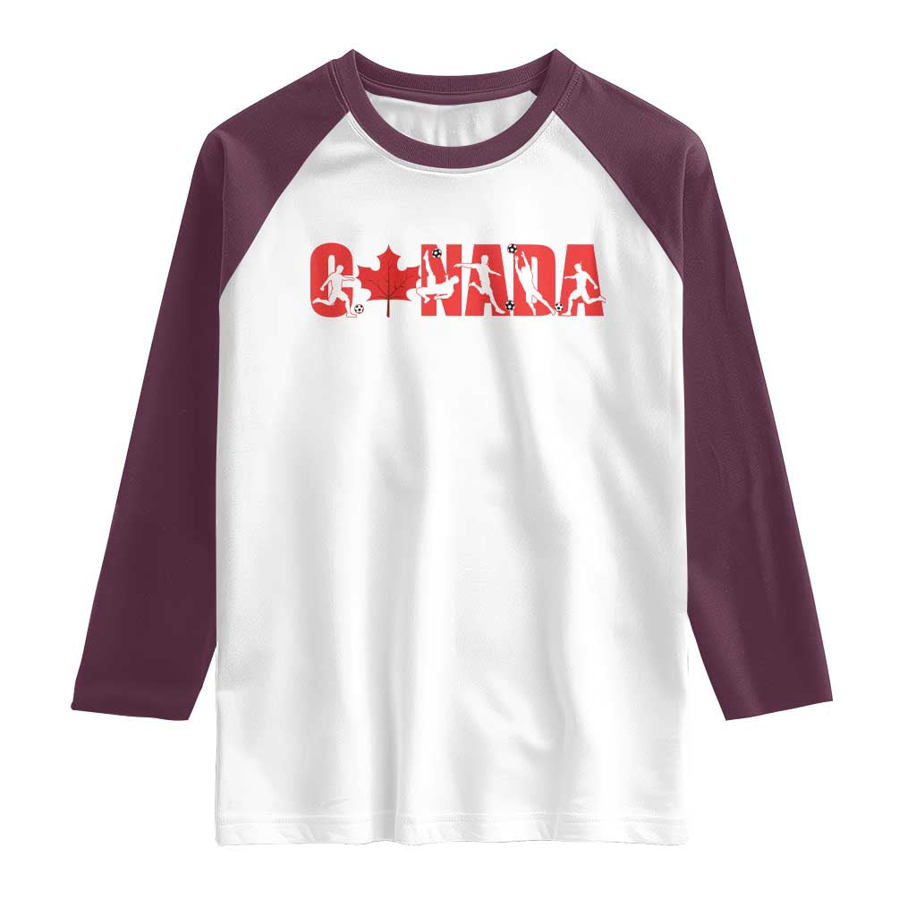 Canada National Soccer Lover Raglan Shirt Proud Canadian Fan Gift