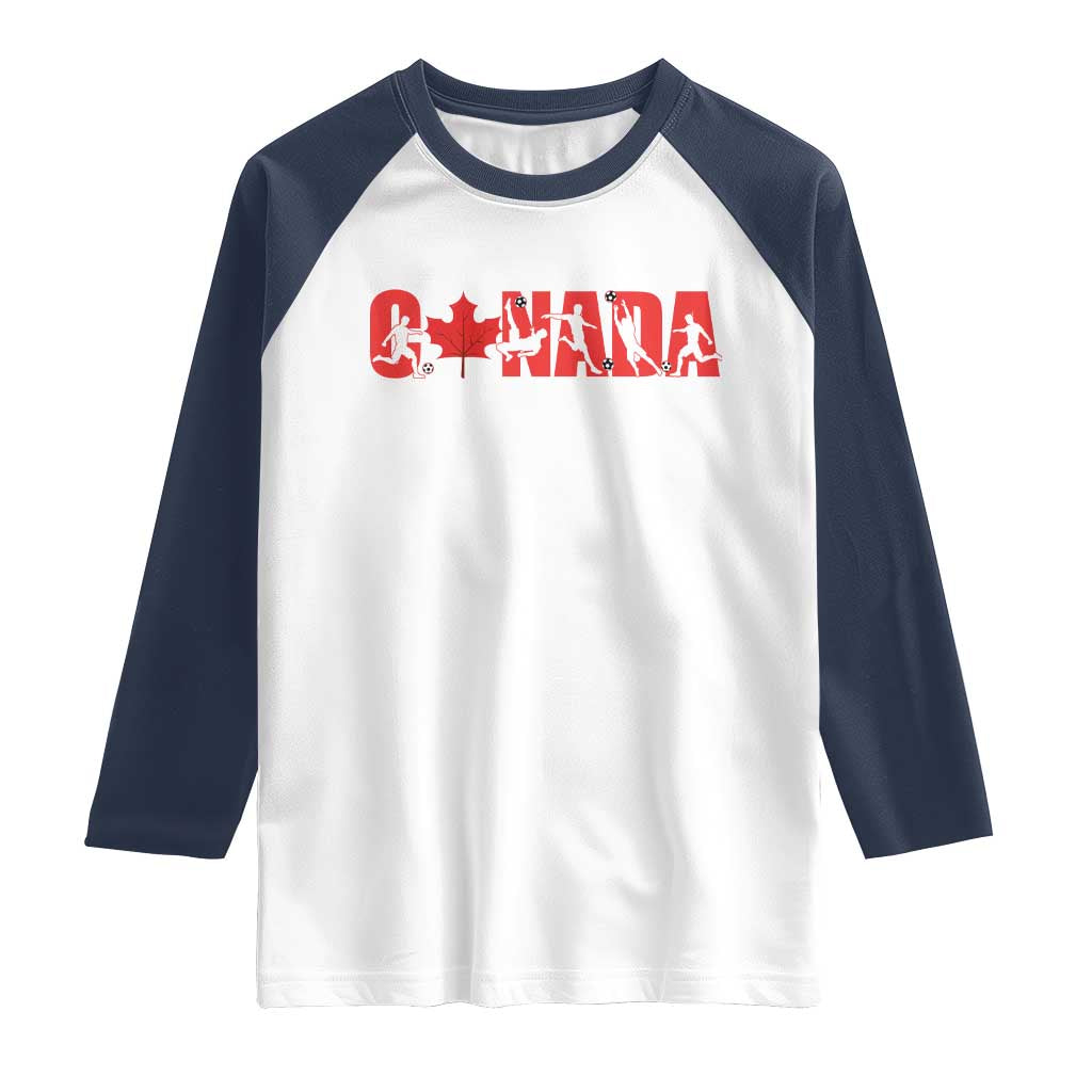 Canada National Soccer Lover Raglan Shirt Proud Canadian Fan Gift