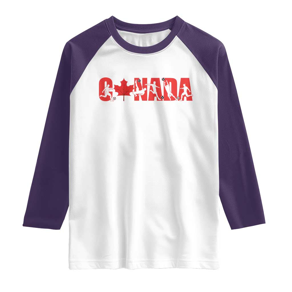Canada National Soccer Lover Raglan Shirt Proud Canadian Fan Gift
