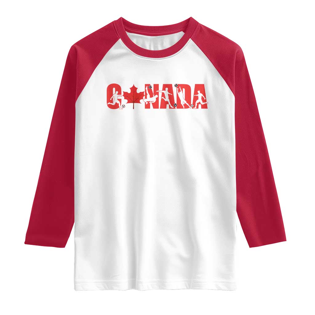 Canada National Soccer Lover Raglan Shirt Proud Canadian Fan Gift