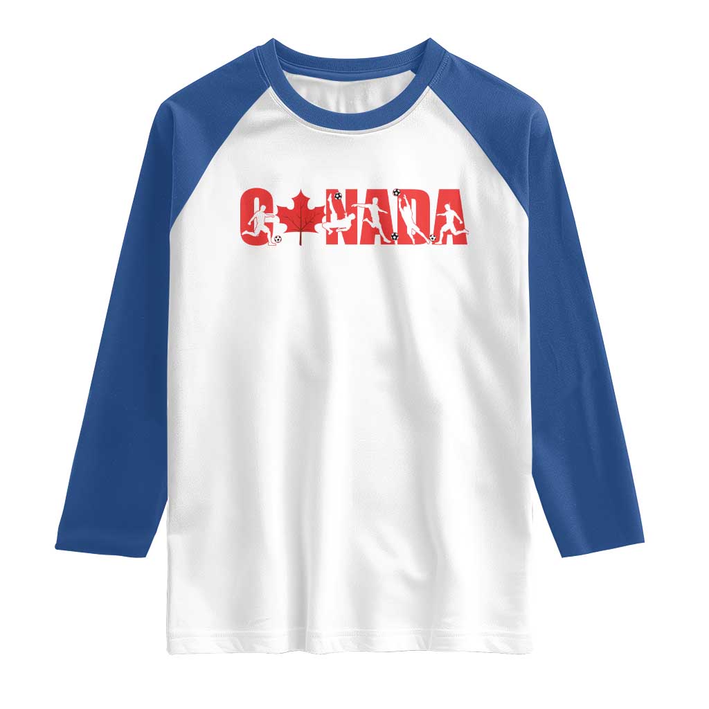 Canada National Soccer Lover Raglan Shirt Proud Canadian Fan Gift