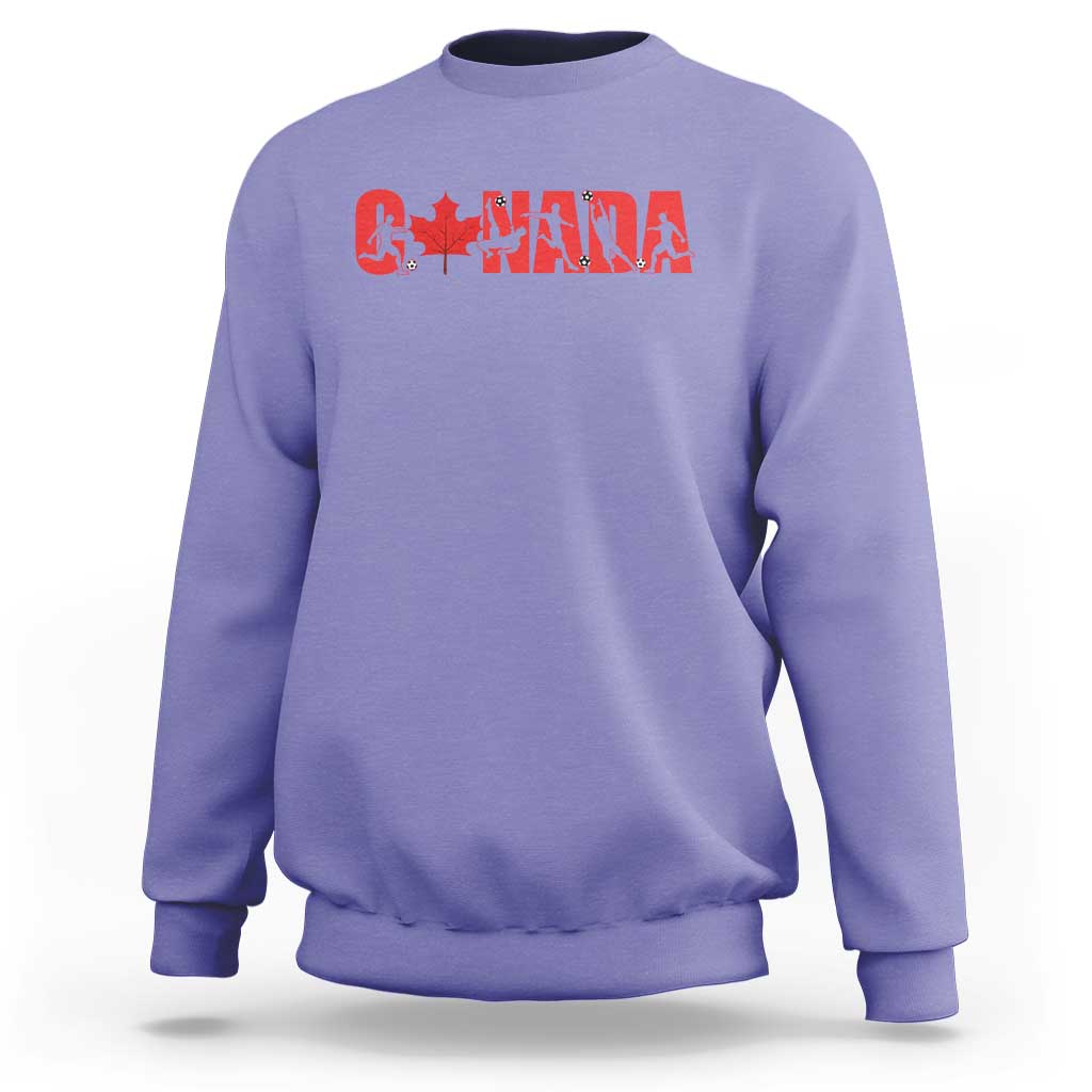 Canada National Soccer Lover Sweatshirt Proud Canadian Fan Gift