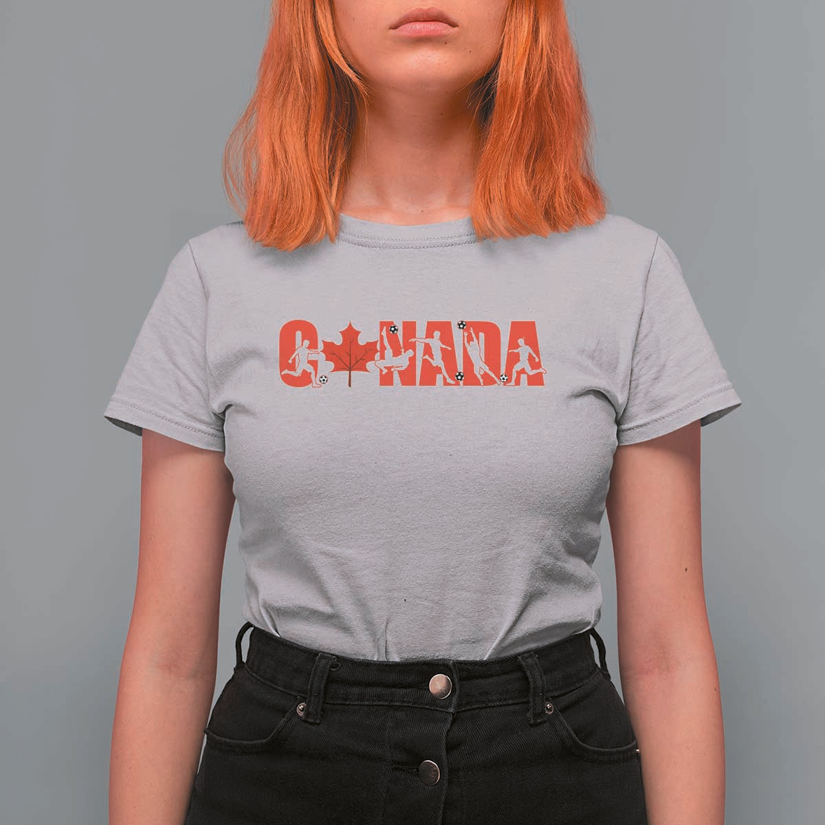 Canada National Soccer Lover T Shirt For Women Proud Canadian Fan Gift