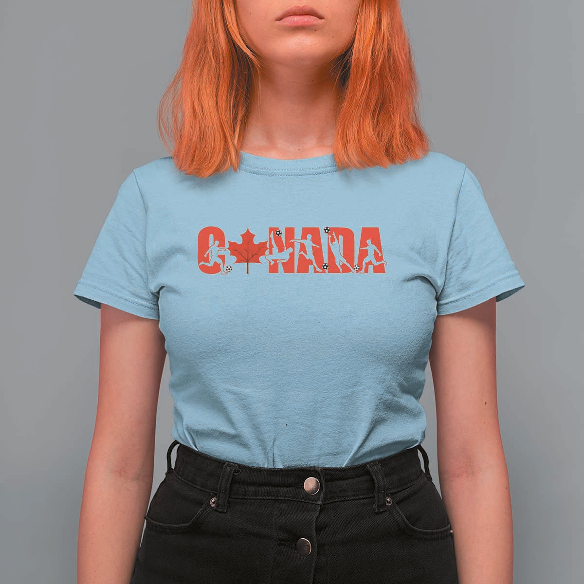 Canada National Soccer Lover T Shirt For Women Proud Canadian Fan Gift