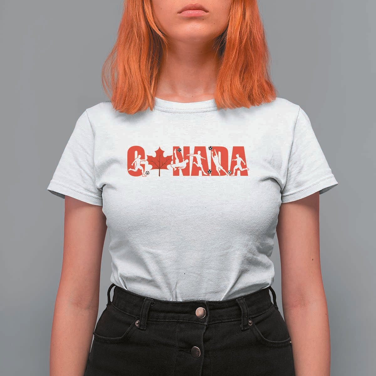Canada National Soccer Lover T Shirt For Women Proud Canadian Fan Gift