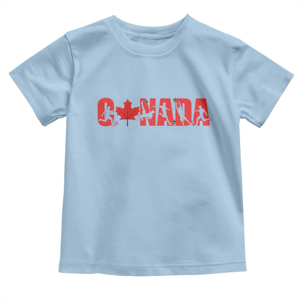Canada National Soccer Lover Toddler T Shirt Proud Canadian Fan Gift