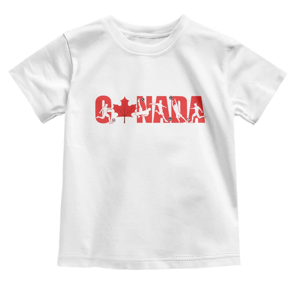 Canada National Soccer Lover Toddler T Shirt Proud Canadian Fan Gift