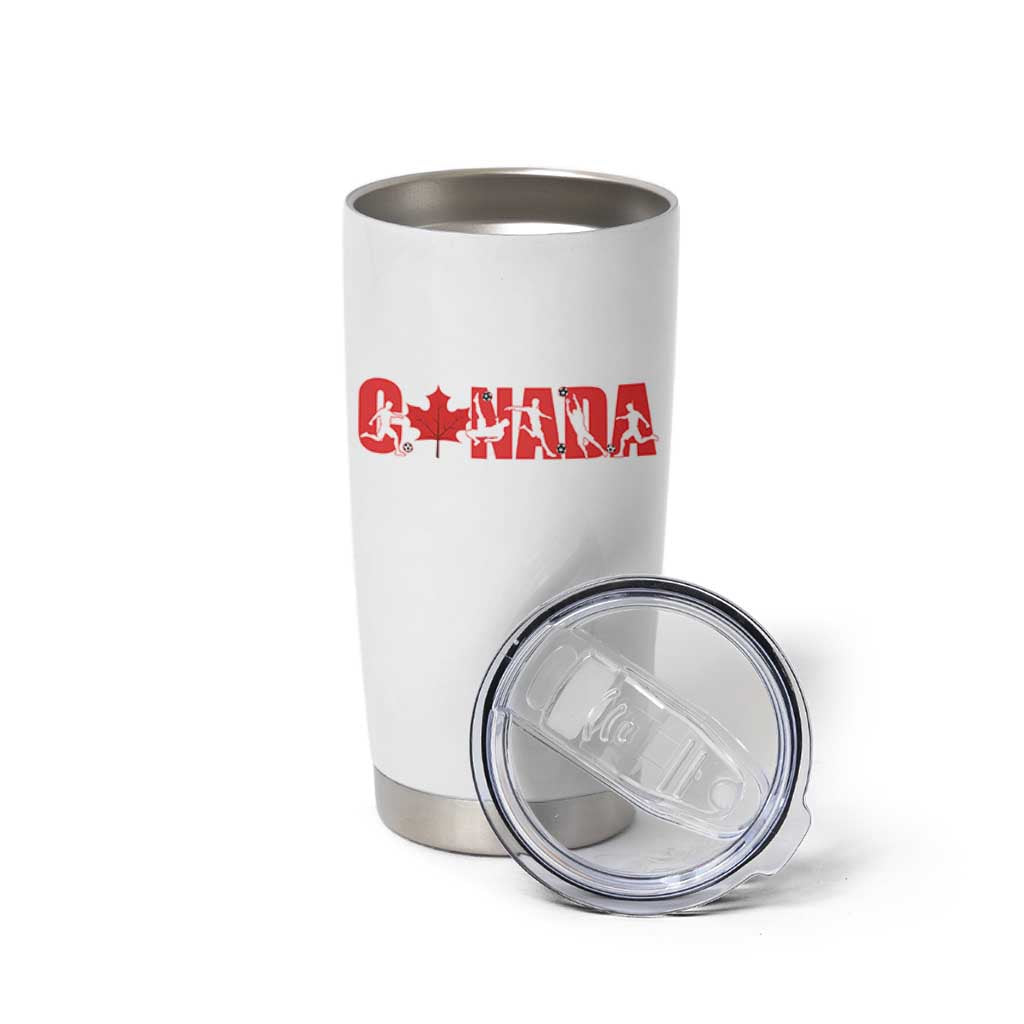 Canada National Soccer Lover Tumbler Cup Proud Canadian Fan Gift