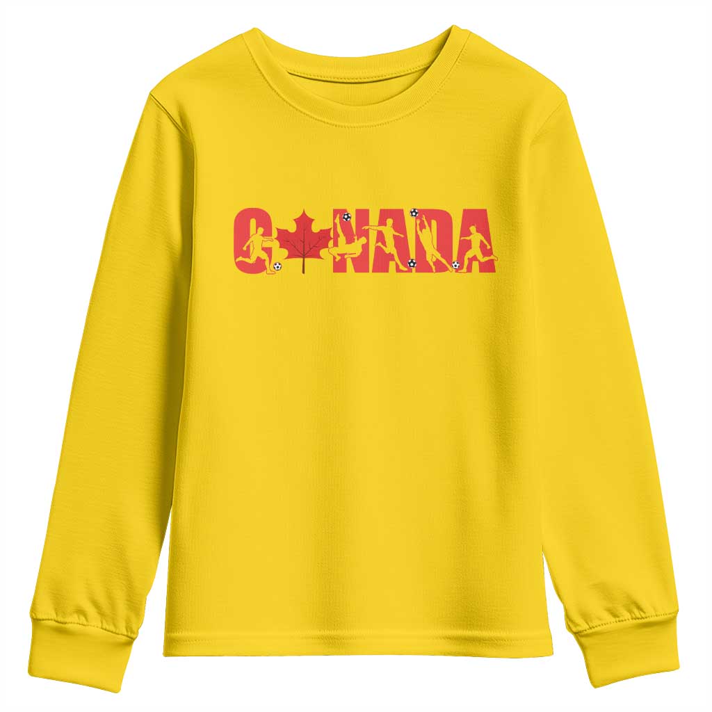 Canada National Soccer Lover Youth Sweatshirt Proud Canadian Fan Gift