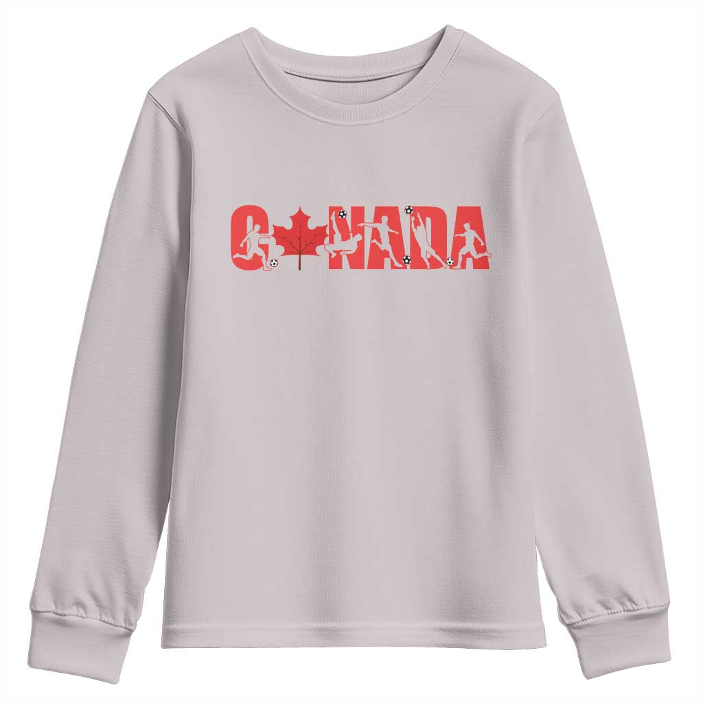 Canada National Soccer Lover Youth Sweatshirt Proud Canadian Fan Gift