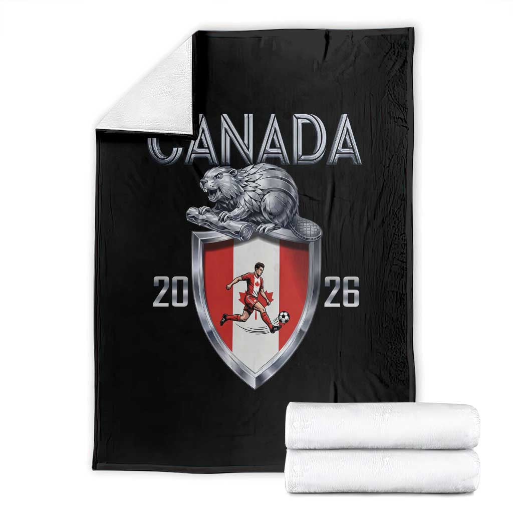Canada National Soccer Fan Throw Blanket Proud Canadian Gift