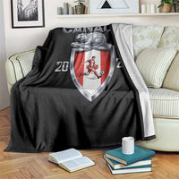 Canada National Soccer Fan Throw Blanket Proud Canadian Gift