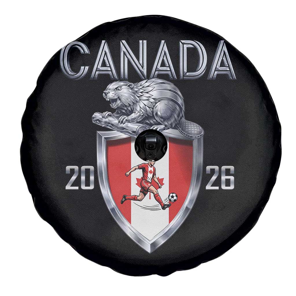 Canada National Soccer Fan Spare Tire Cover Proud Canadian Gift