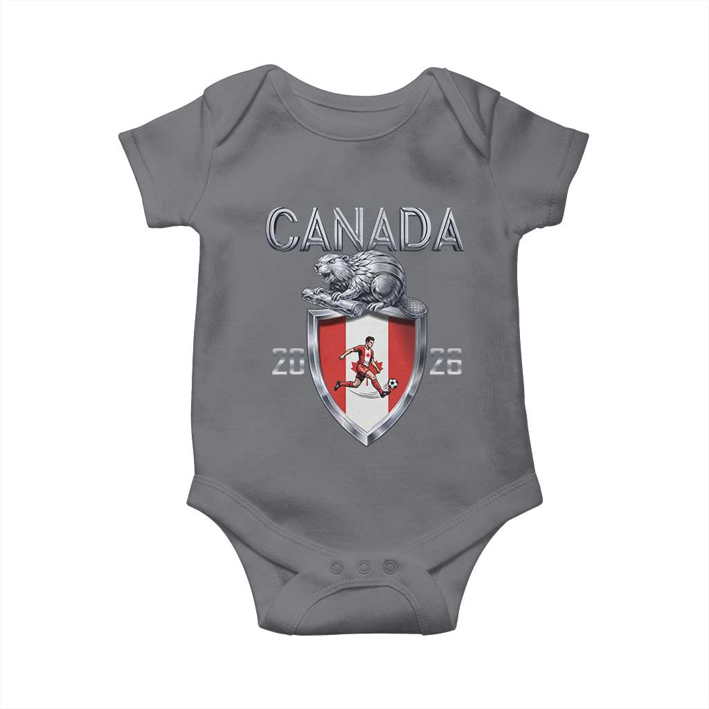 Canada National Soccer Fan Baby Onesie Proud Canadian Gift