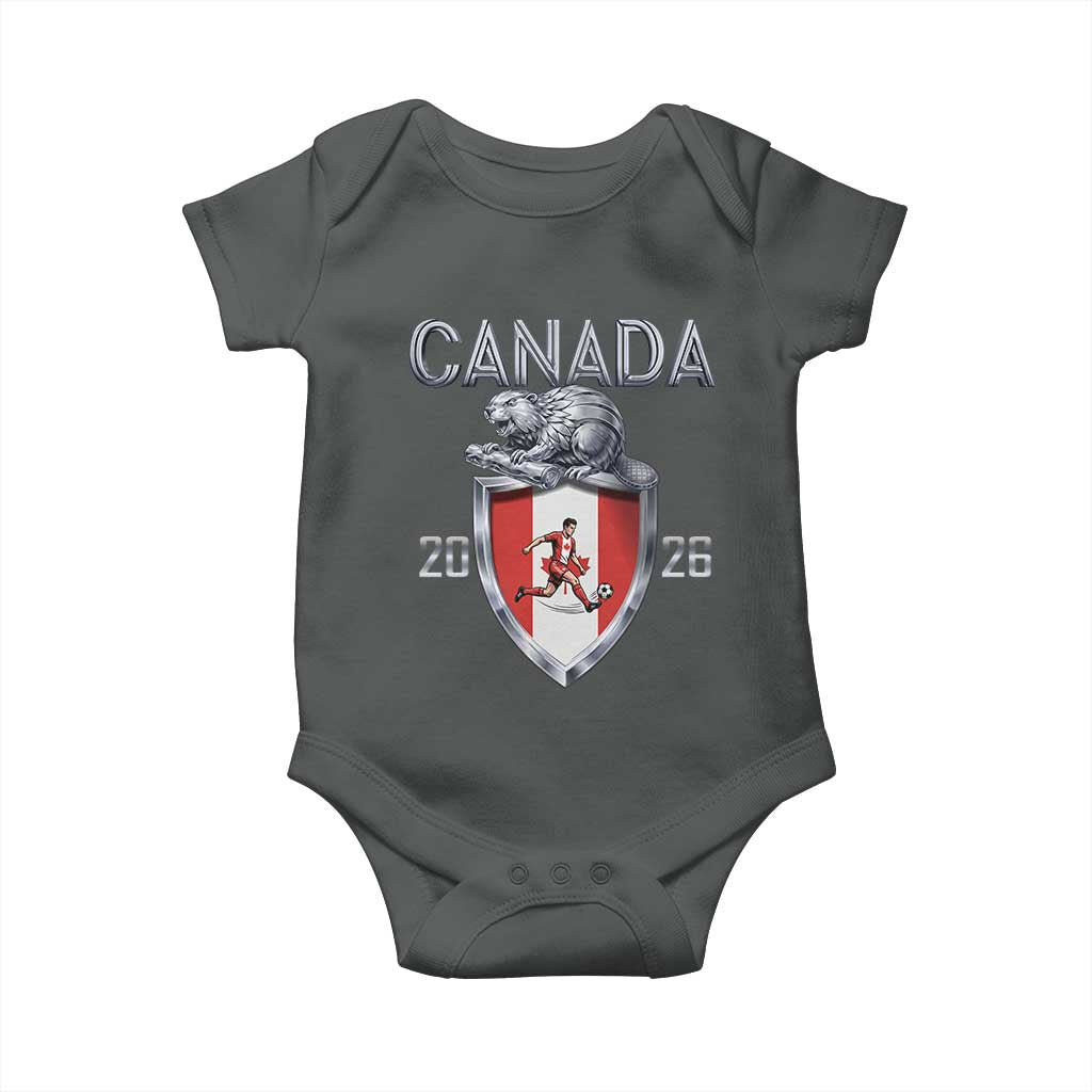 Canada National Soccer Fan Baby Onesie Proud Canadian Gift