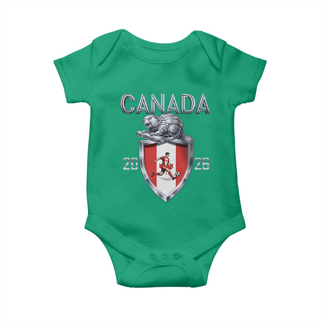 Canada National Soccer Fan Baby Onesie Proud Canadian Gift