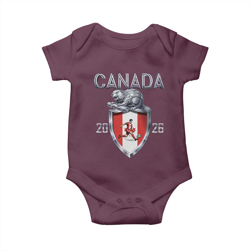 Canada National Soccer Fan Baby Onesie Proud Canadian Gift