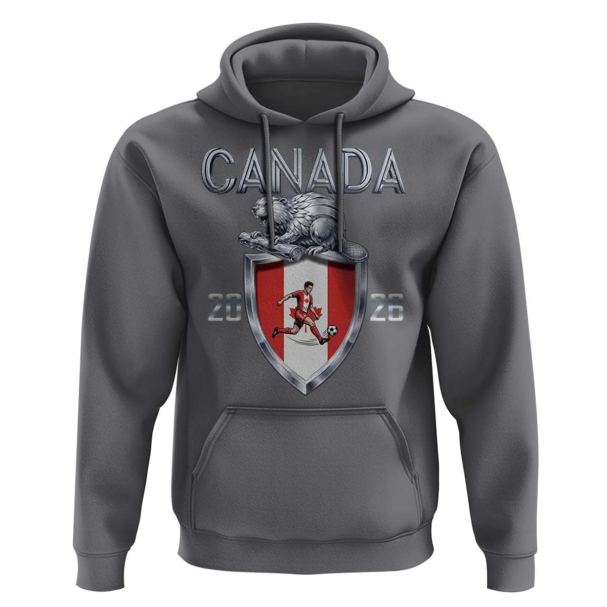 Canada National Soccer Fan Hoodie Proud Canadian Gift