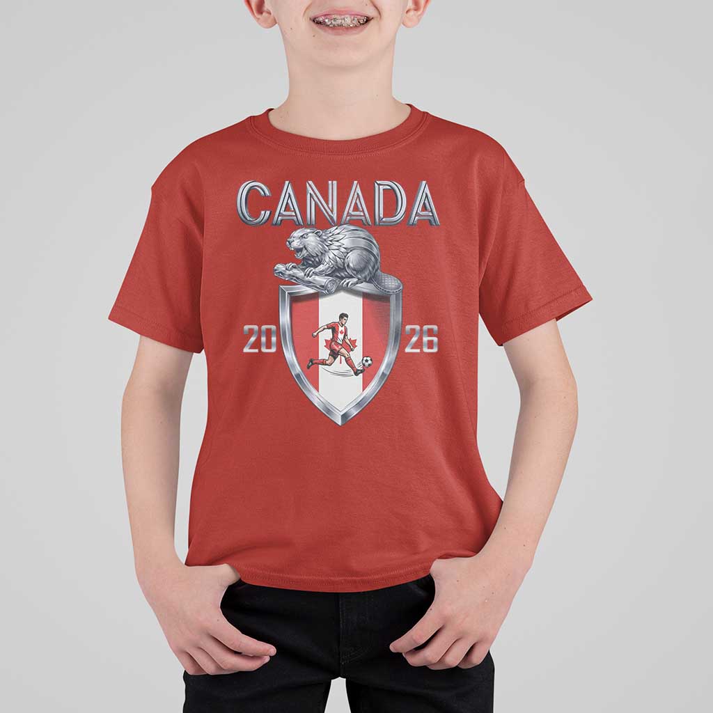 Canada National Soccer Fan T Shirt For Kid Proud Canadian Gift