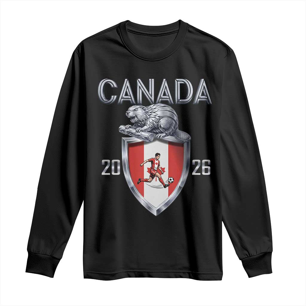 Canada National Soccer Fan Long Sleeve Shirt Proud Canadian Gift