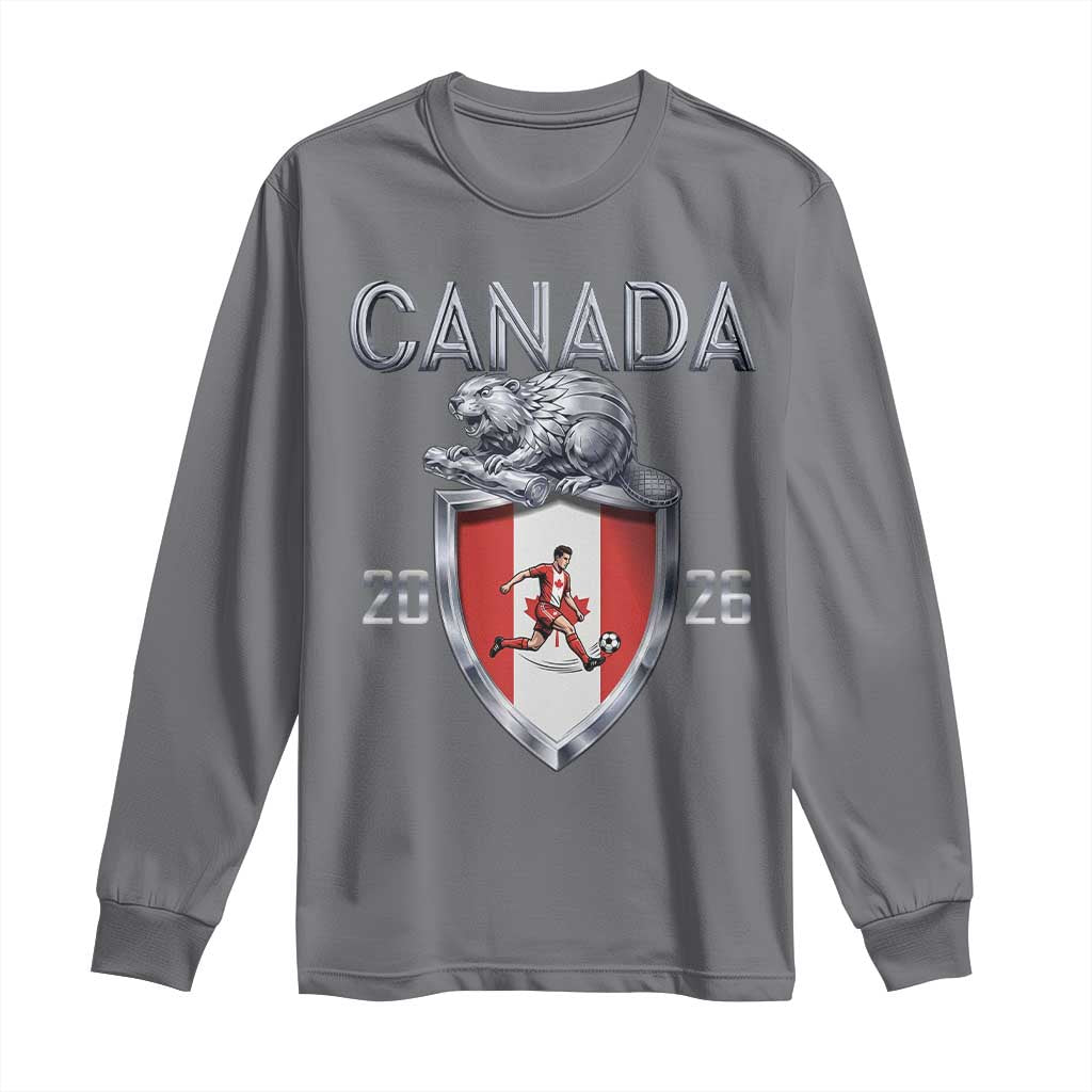 Canada National Soccer Fan Long Sleeve Shirt Proud Canadian Gift