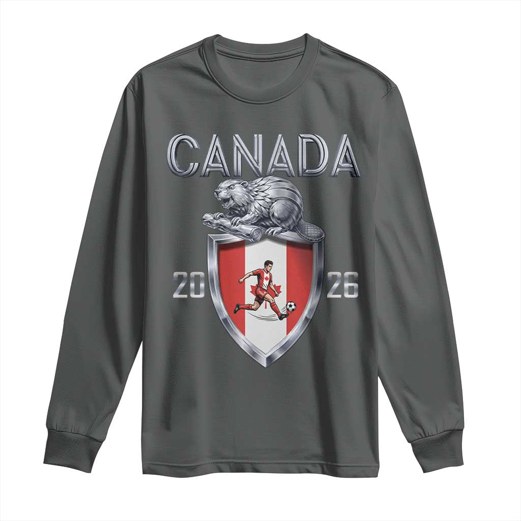Canada National Soccer Fan Long Sleeve Shirt Proud Canadian Gift