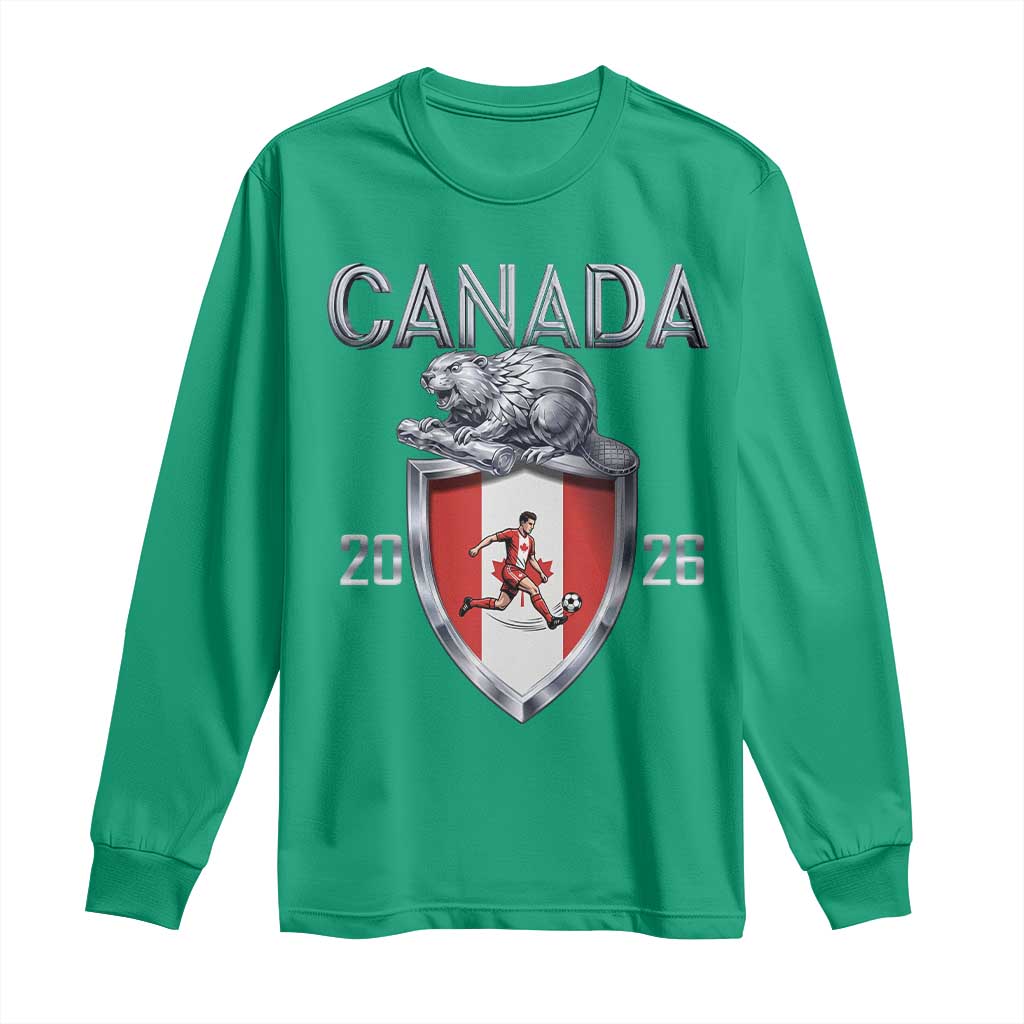 Canada National Soccer Fan Long Sleeve Shirt Proud Canadian Gift