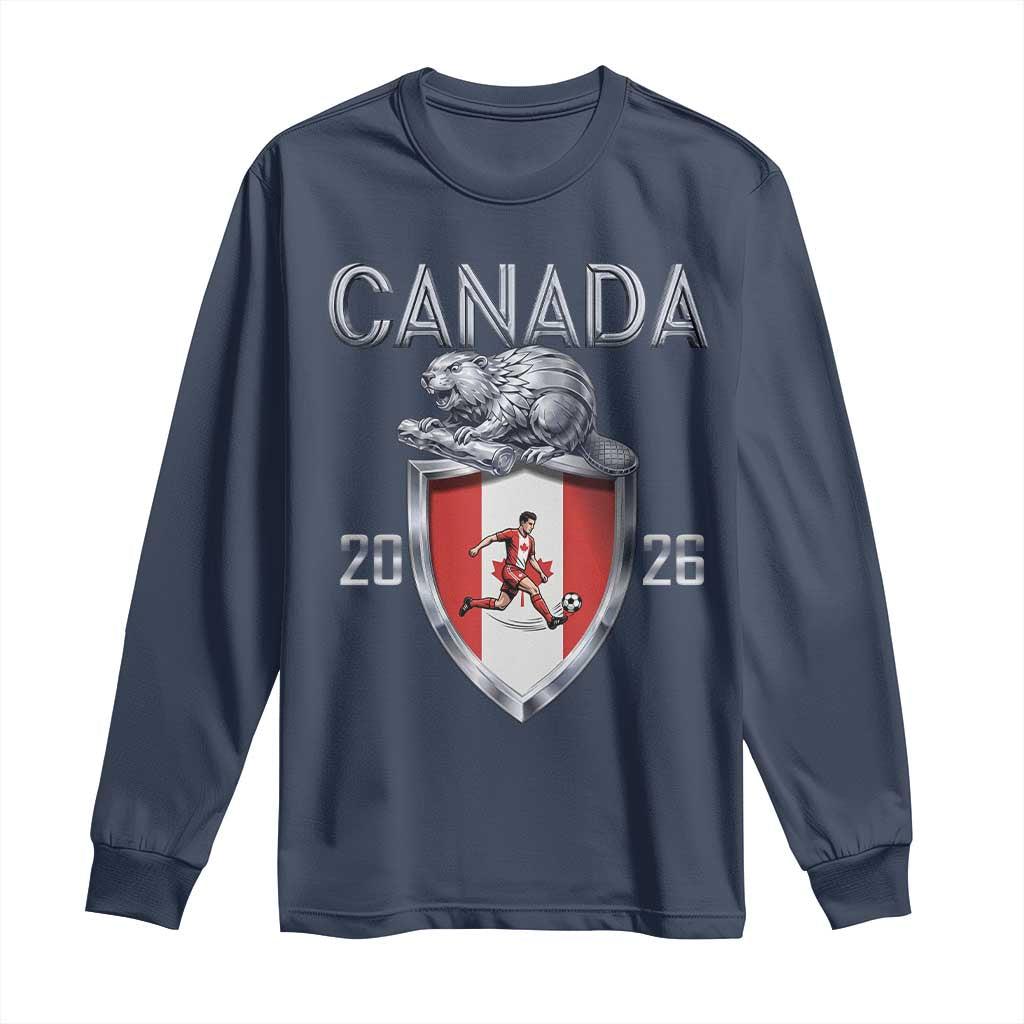 Canada National Soccer Fan Long Sleeve Shirt Proud Canadian Gift