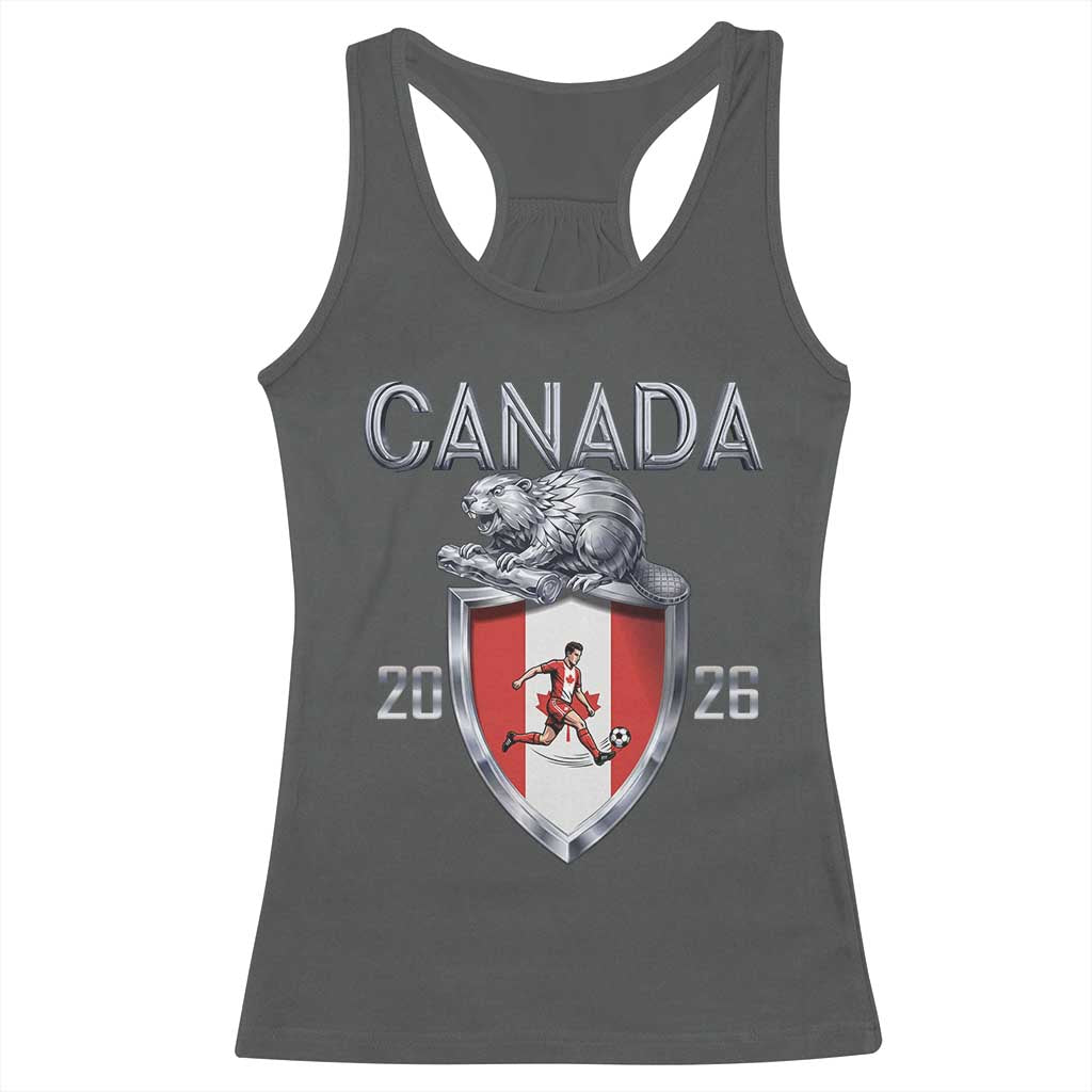 Canada National Soccer Fan Racerback Tank Top Proud Canadian Gift
