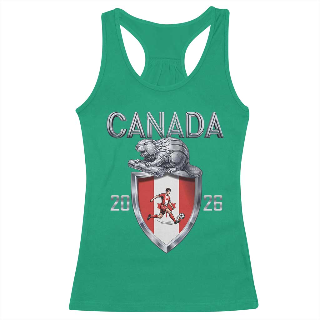 Canada National Soccer Fan Racerback Tank Top Proud Canadian Gift