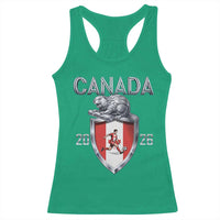 Canada National Soccer Fan Racerback Tank Top Proud Canadian Gift