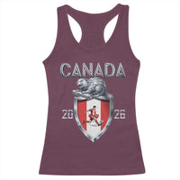 Canada National Soccer Fan Racerback Tank Top Proud Canadian Gift