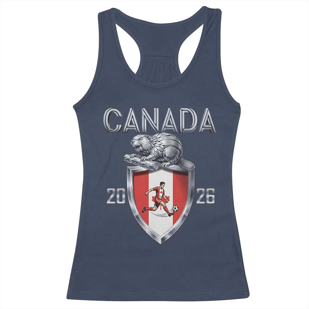 Canada National Soccer Fan Racerback Tank Top Proud Canadian Gift