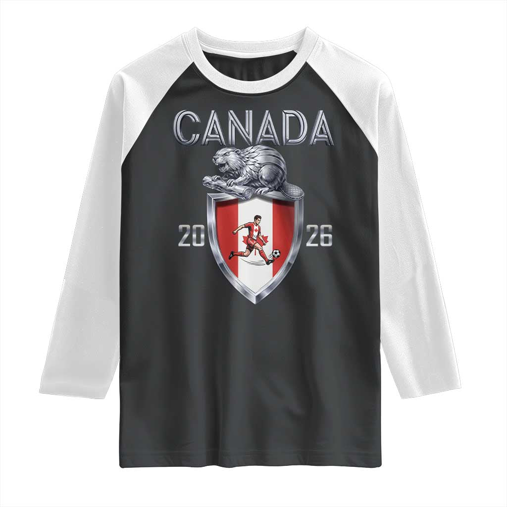 Canada National Soccer Fan Raglan Shirt Proud Canadian Gift