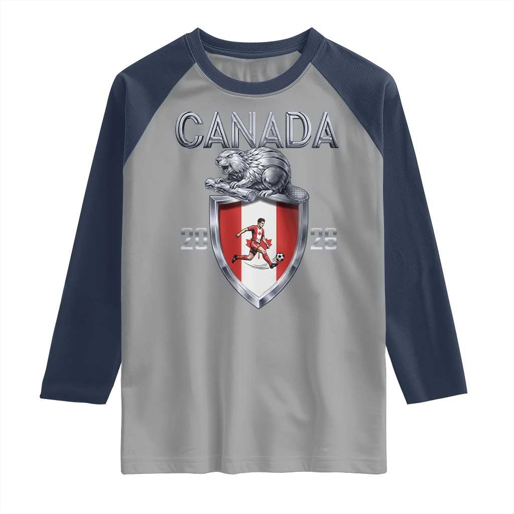 Canada National Soccer Fan Raglan Shirt Proud Canadian Gift