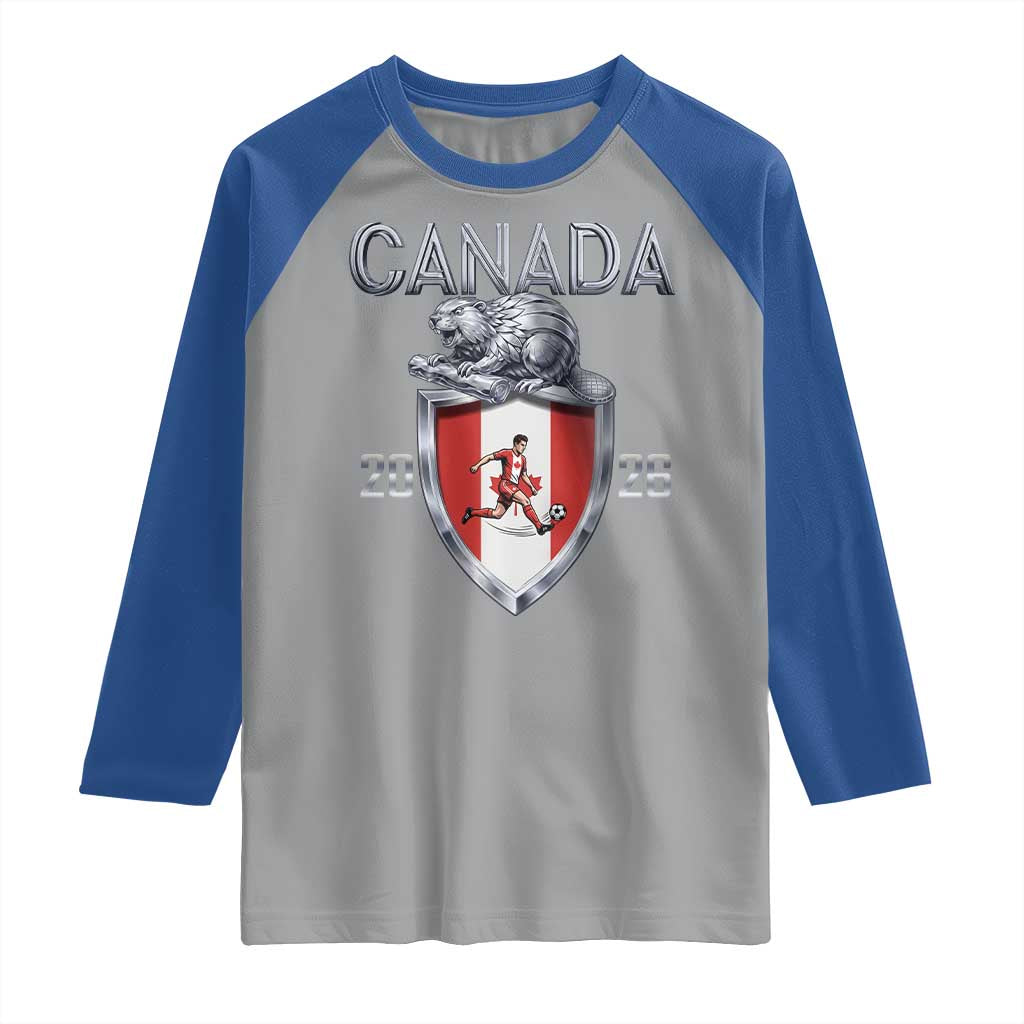 Canada National Soccer Fan Raglan Shirt Proud Canadian Gift