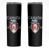 Canada National Soccer Fan Skinny Tumbler Proud Canadian Gift