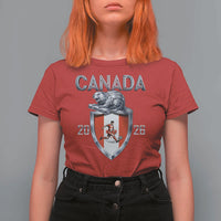 Canada National Soccer Fan T Shirt For Women Proud Canadian Gift