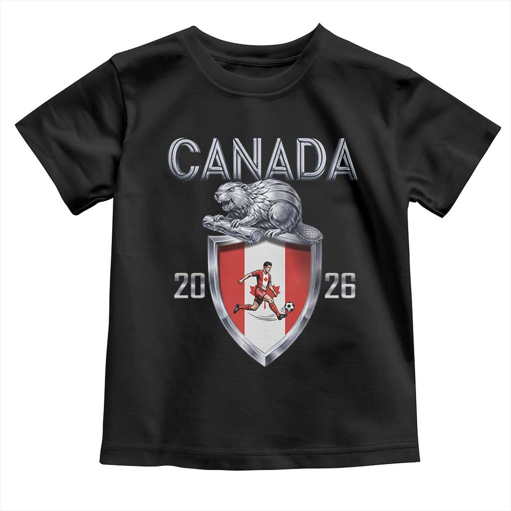 Canada National Soccer Fan Toddler T Shirt Proud Canadian Gift